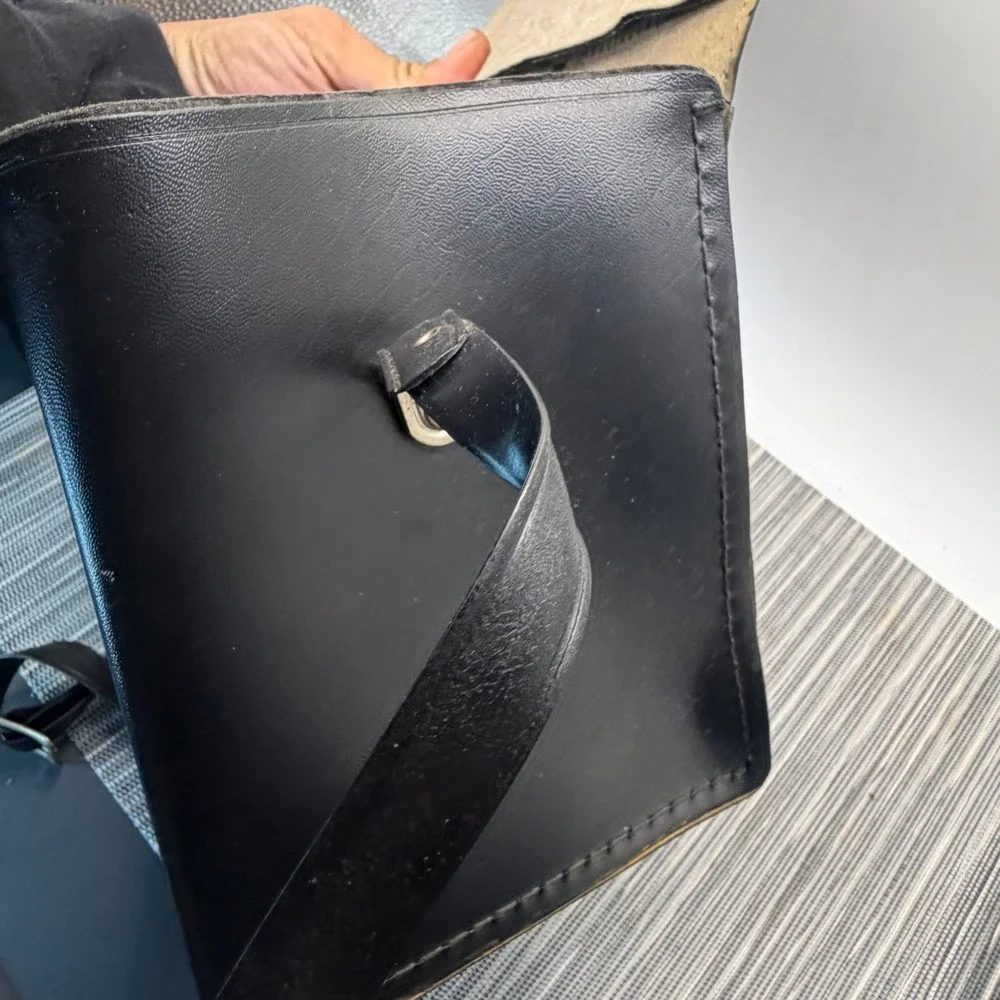 Diamond Vintage Camera Bag Black Faux Leather Case for‎ Polaroid Land Camera